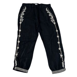 Johnny Was JW Los Angeles Label Linen Blend Pant size Large